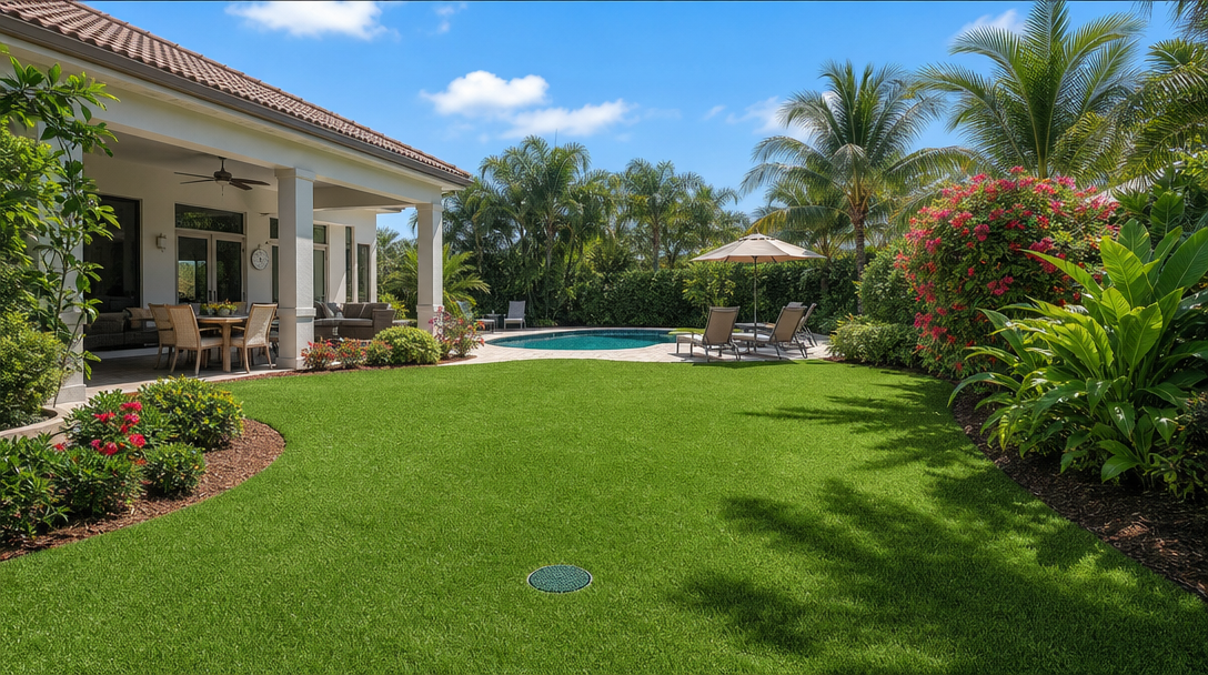 Completed installation - pristine backyard