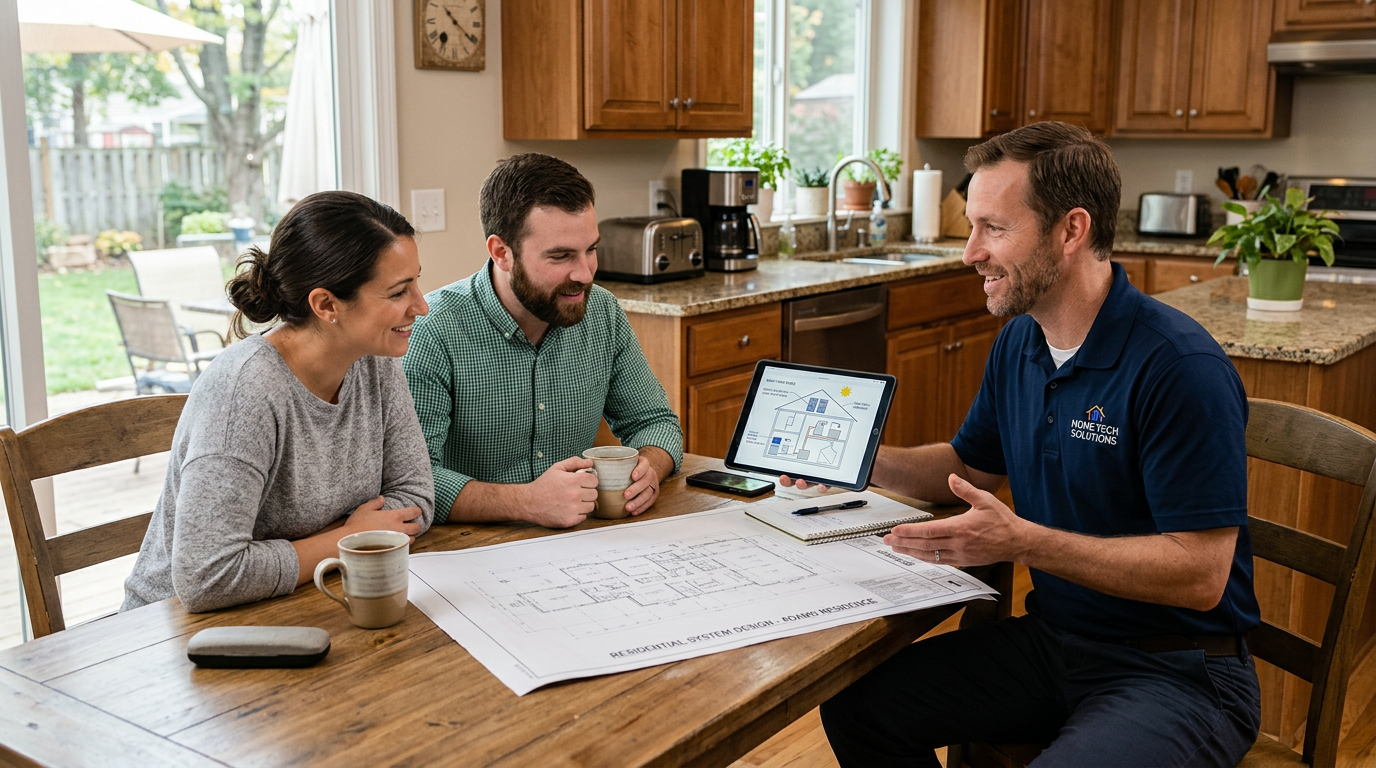 Engineering consultation with homeowners