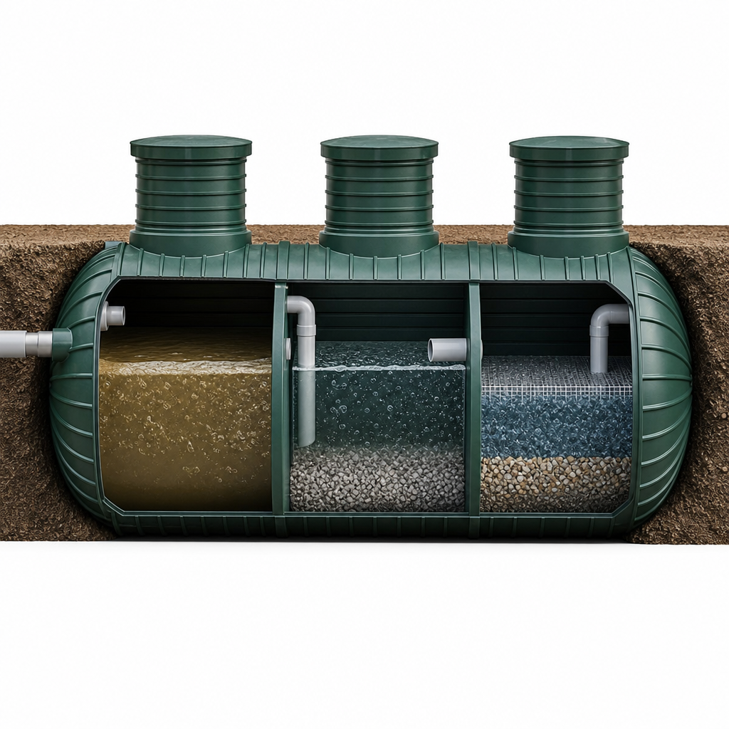 ZS-6 septic system cutaway